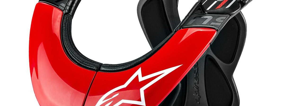 ALPINESTARS BIONIC NECK SUPPORT (BNS)TECH CARBON 2017: ANTHRACITE/RED/WHITE XS/M