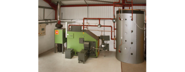 HDG Compact 200 wood chip boiler
