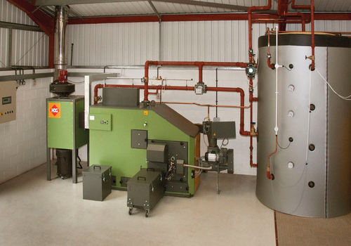 HDG Compact 200 wood chip boiler
