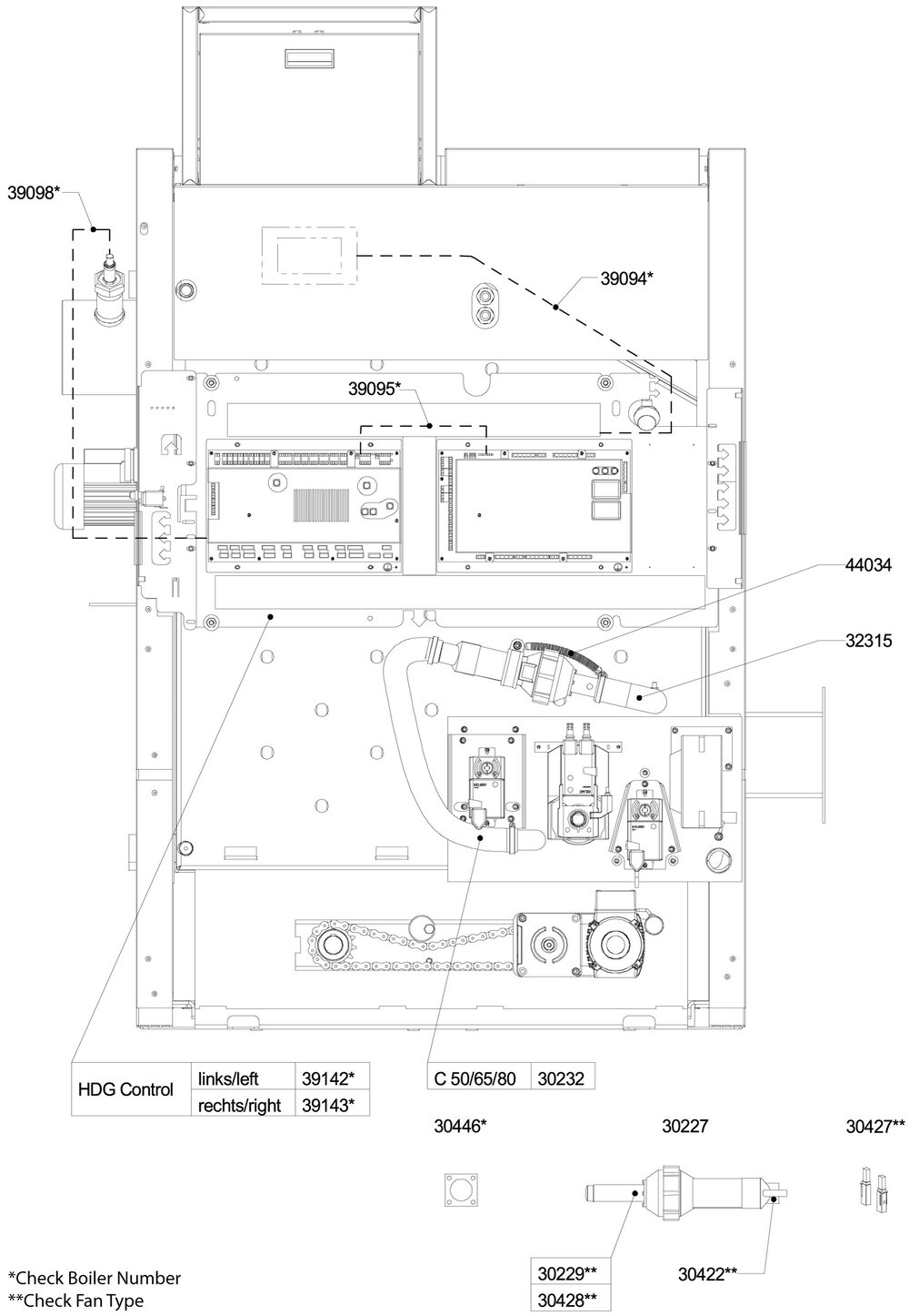 Attaching parts
