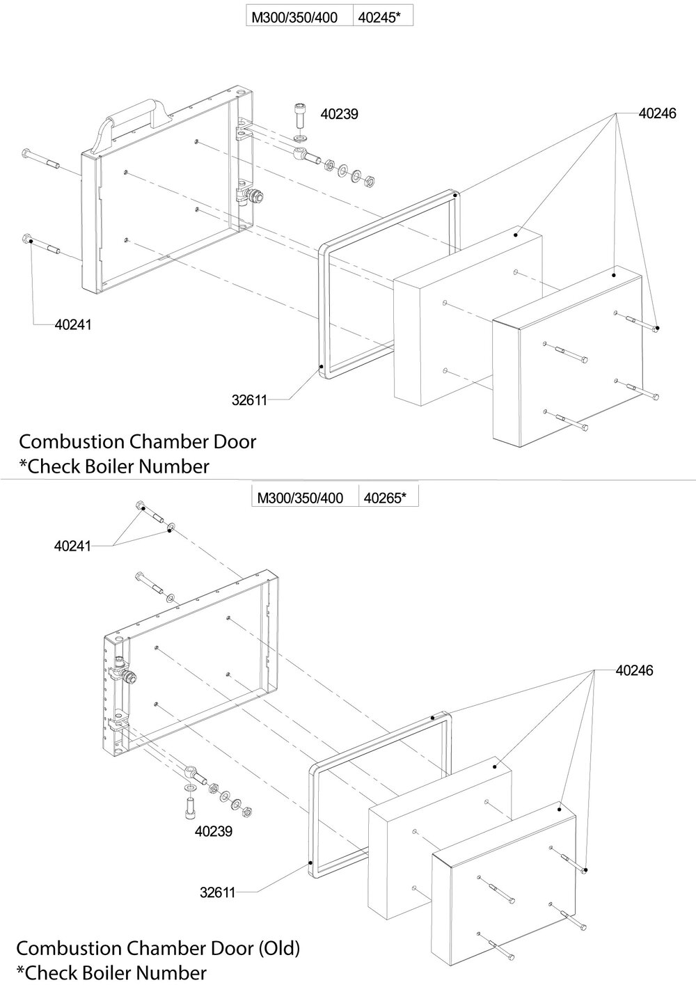 Combustion Chamber Door M300-400