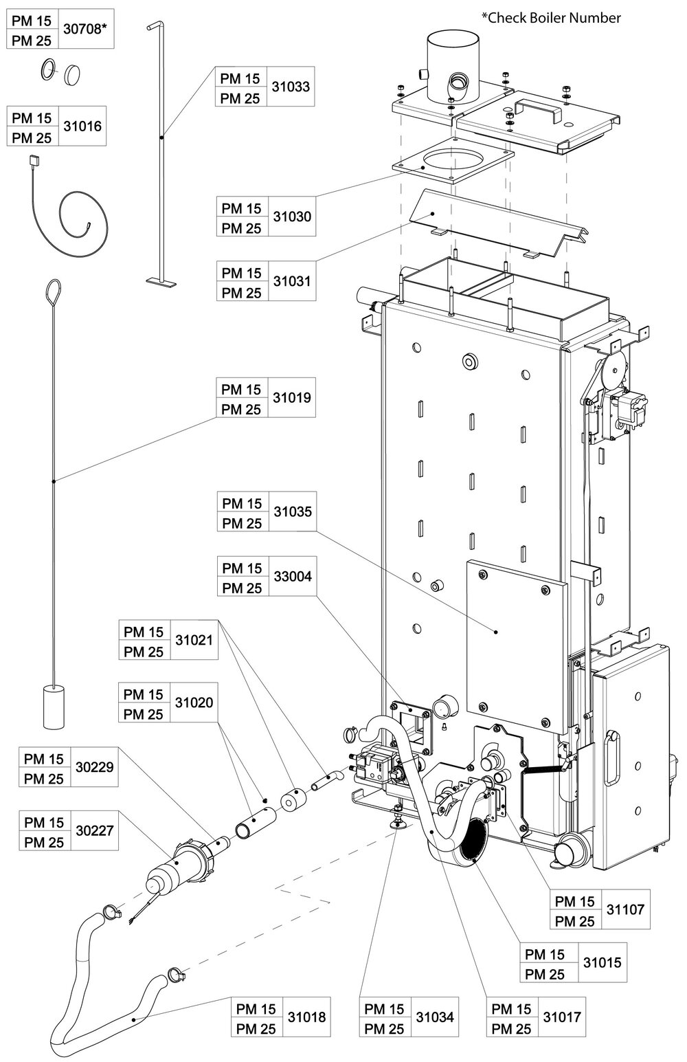 Attaching parts