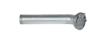 Pellet fill tube connector