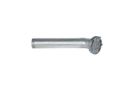 Pellet fill tube connector