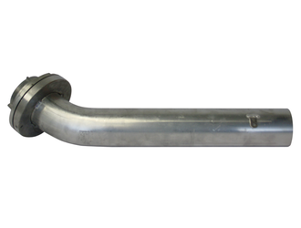 Pellet fill tube connector