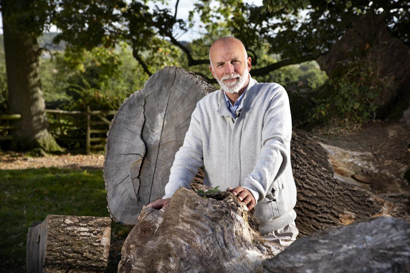 Charles Martell with logs