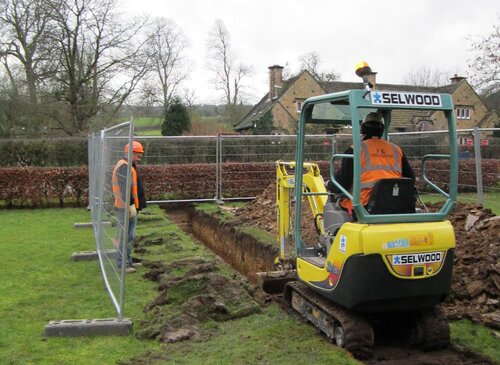 Chatsworth House district heating pipes