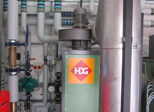 Chatsworth House biomass heating boiler room