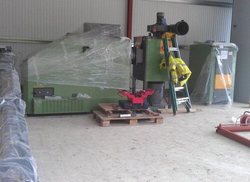 Biomass boiler house construction