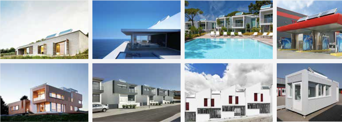 Ego panels fitted on different roofs